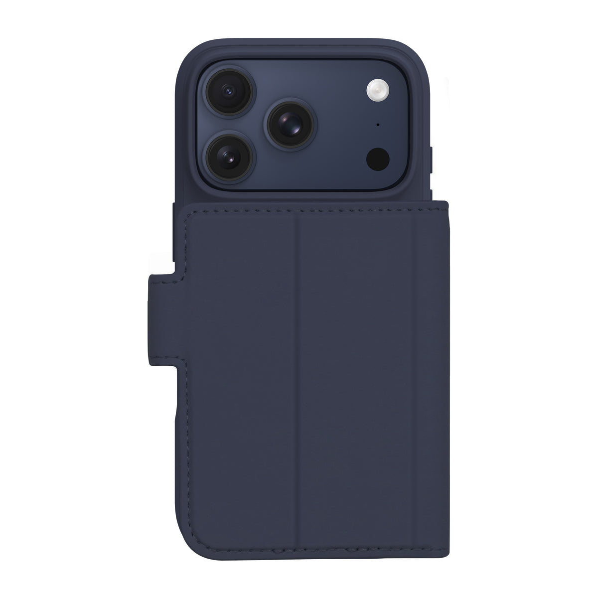 dbramante1928 Copenhagen ICON Wallethülle – für Apple iPhone 18 Pro/17 Pro, 3 Kartenfächer, Leder, Deep Water