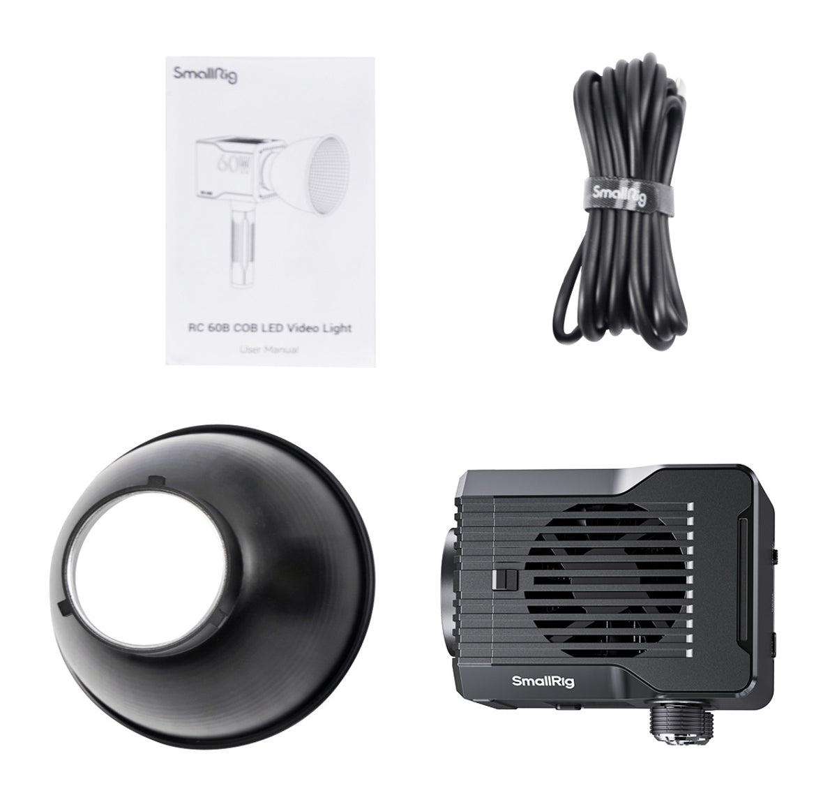 SmallRig RC 60C RGB-LED Streaming-Licht – 2500–10000 K, CRI 96/TLCI 97 – Akku 49 Wh, 63 W – Schwarz