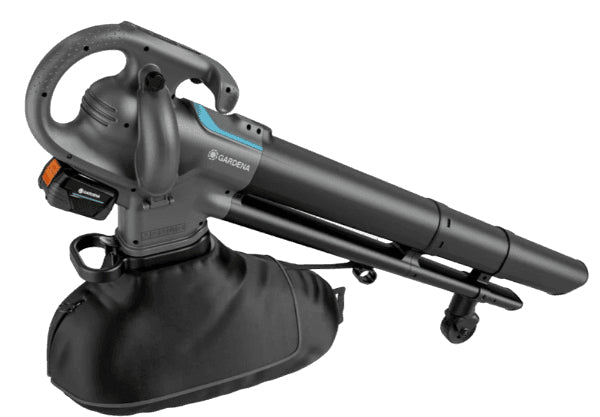 Gardena PowerJet 18V P4A Akku-Gebläse-Sauger – 18 V – 200 km/h – 2,5 Ah & Fangsack – POWER FOR ALL
