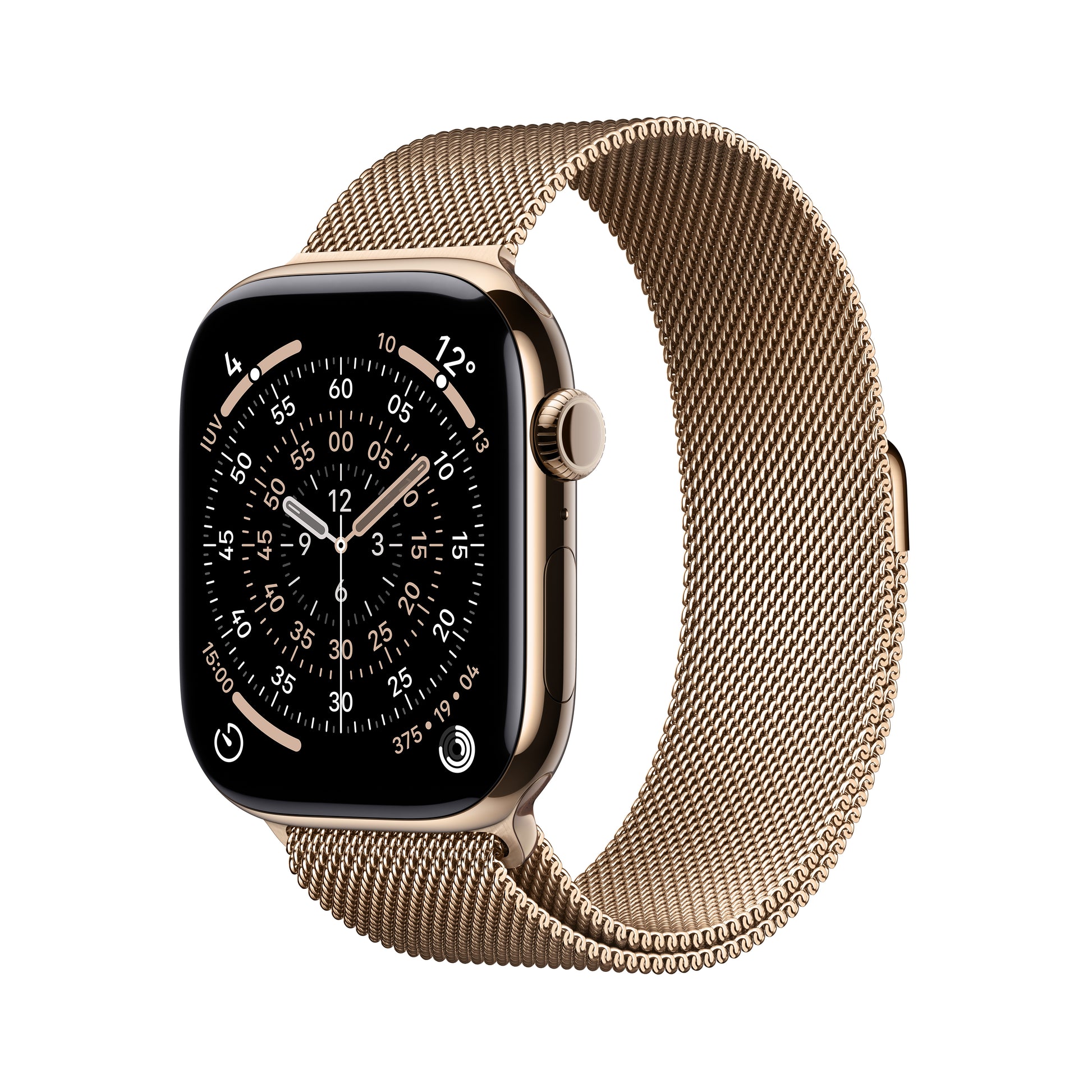 Apple Watch Series 11 46 mm GPS + Cellular – Titan, Milanese Loop, S/M, 50 m, für iPhone
