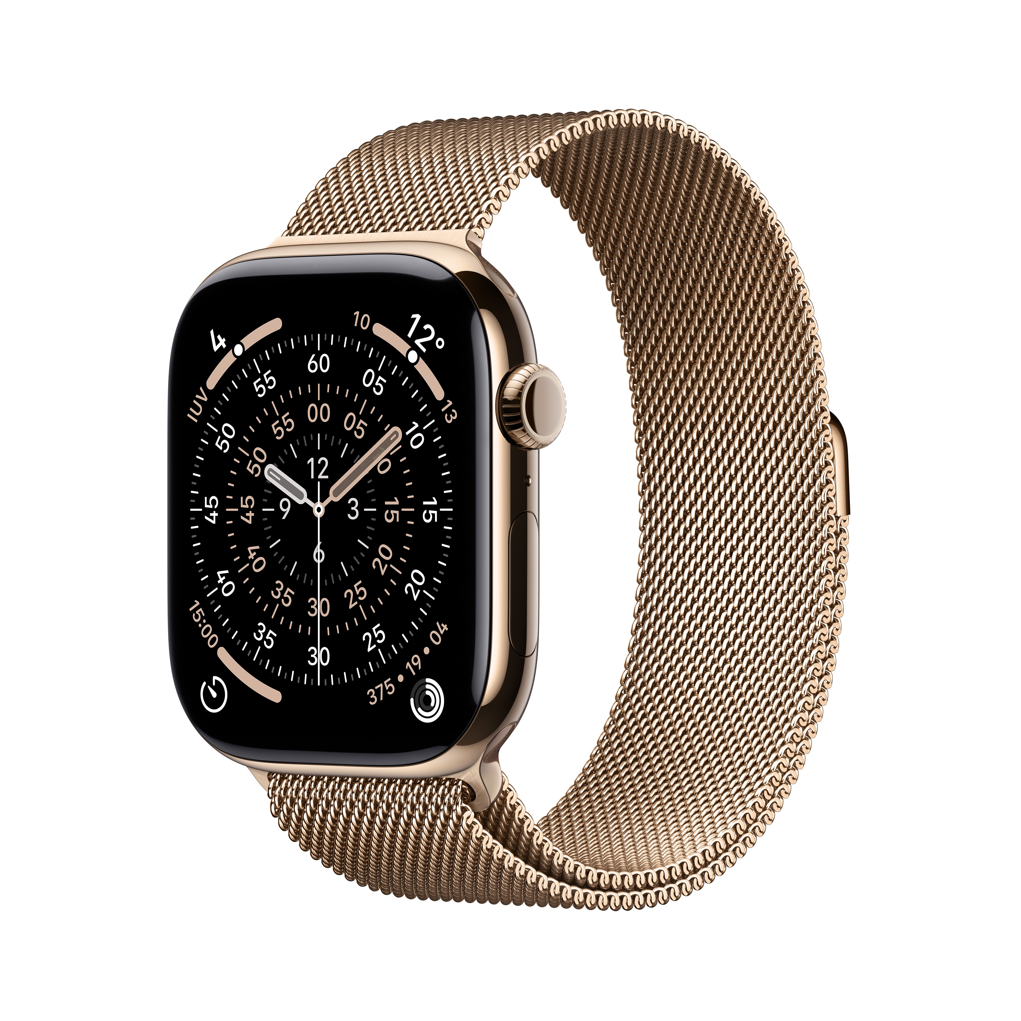 Apple Watch Series 11 46 mm GPS + Cellular – Titan, Milanese Loop, M/L, 50 m, für iPhone