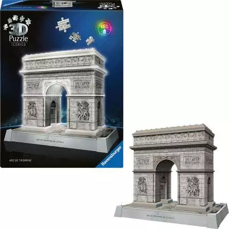 Ravensburger 3D Puzzle Arc de Triomphe – 216 Teile – 26,9 × 23,9 × 16,9 cm – ab 8 Jahren