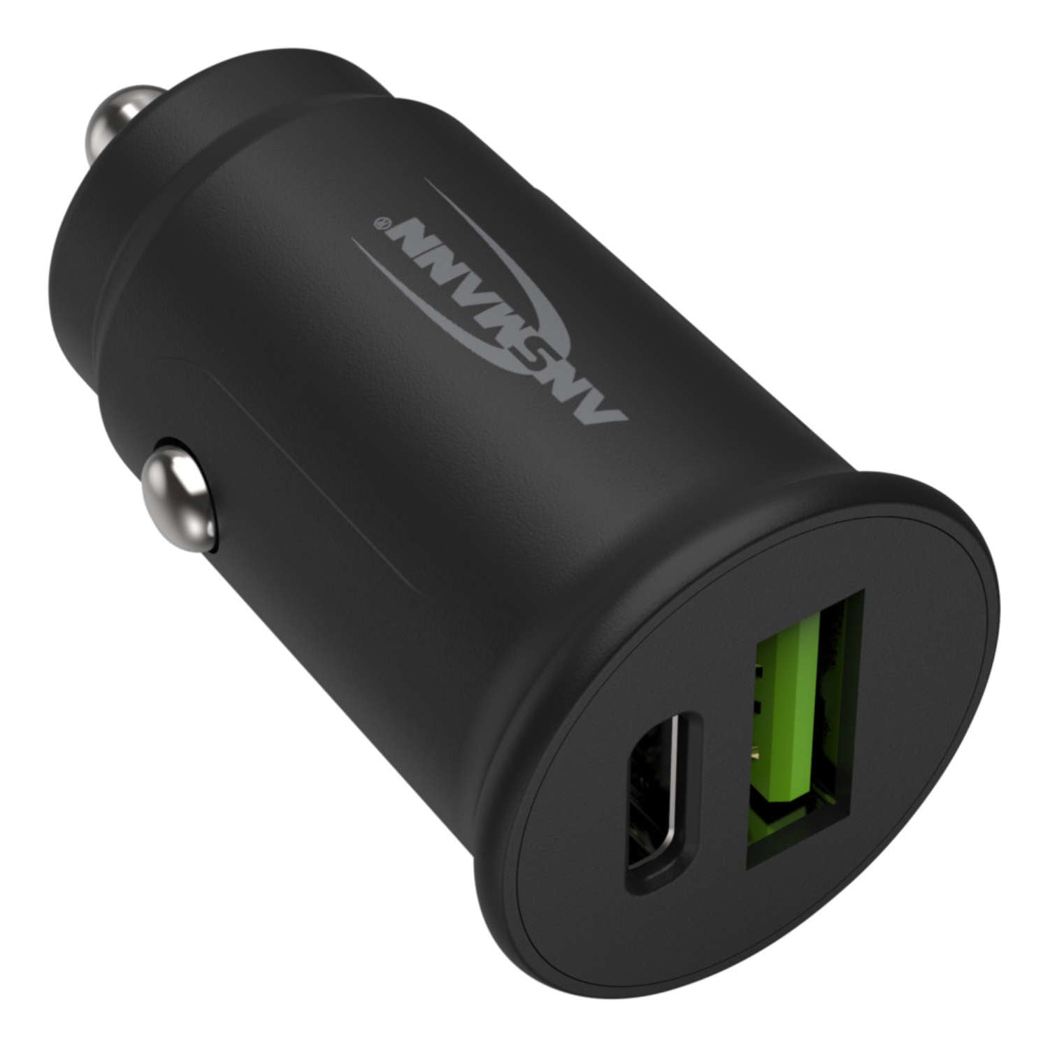 Ansmann CC230PD Auto-Ladegerät 30 W – USB-C×1, USB-A×1 – PD, Smart-IC – für Smartphones (Android, iPhone)