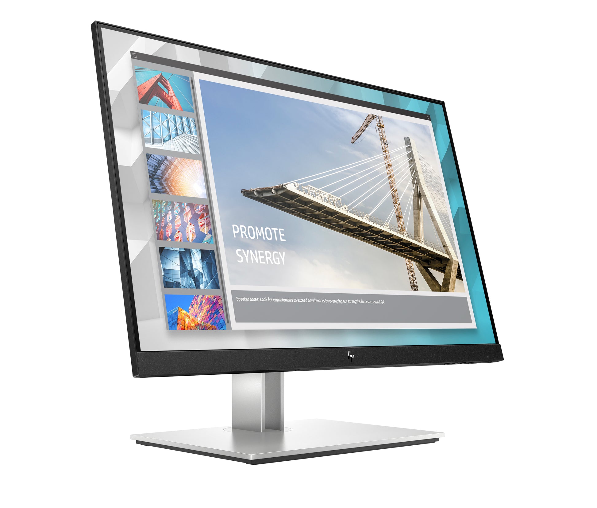 HP E24i G4 – Monitor, 24", IPS, 60 Hz, 250 cd/m², USB-Hub integriert, VESA 100 × 100, Schwarz