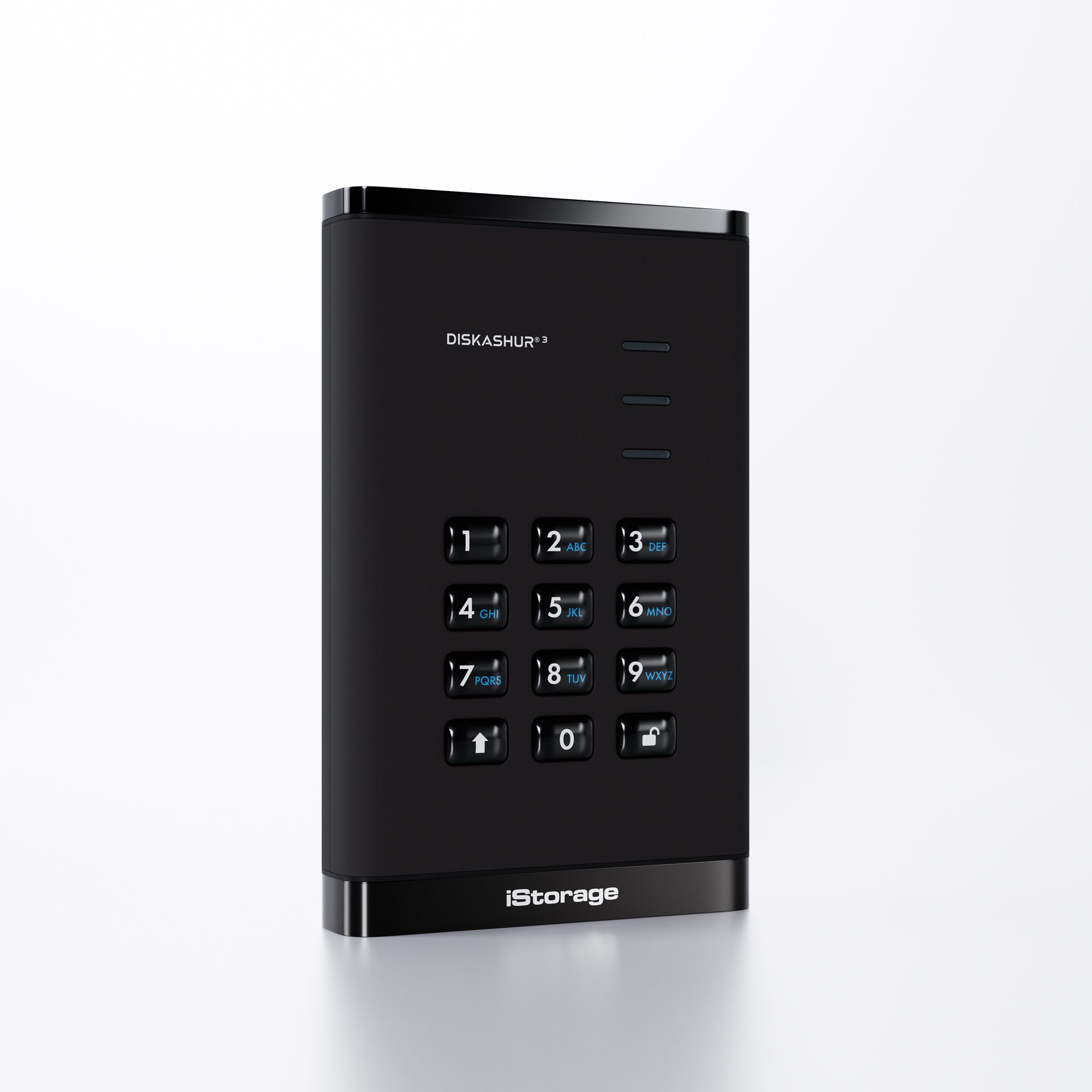 iStorage diskAshur3 SSD 512 GB – 2,5", USB 3.2 Gen 1 (USB-C/USB-A), hardwareverschlüsselt