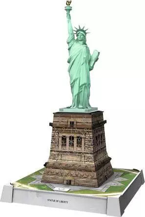 Ravensburger 3D Puzzle Freiheitsstatue – 108 Teile – 27,9 × 37,1 × 21,6 cm – ab 10 Jahren – mit Licht – FSC