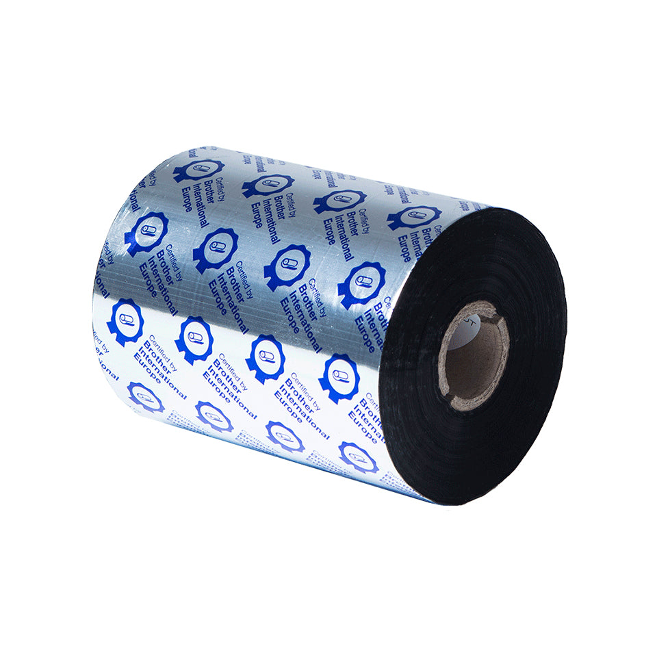 Brother Thermotransferband Harz, Schwarz – 110 mm × 600 m – 6 Stk.