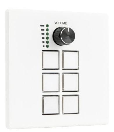 Lindy Bedienpanel 32306 – 6 Tasten, Drehregler, PoE, USB-C, Weiss