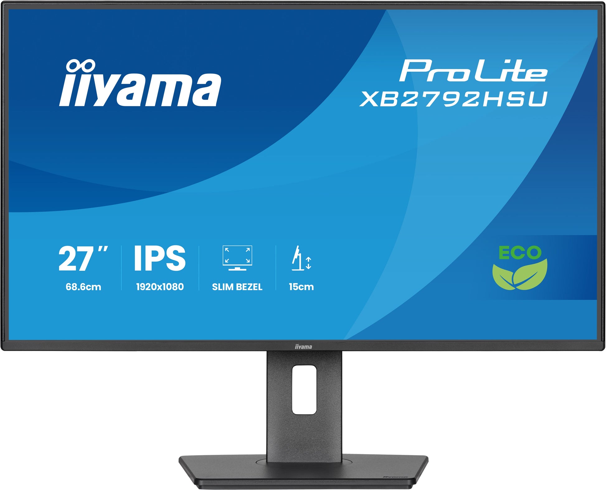 iiyama ProLite XB2792HSU-B1 – Monitor, 27", 1920 × 1080 (Full HD), IPS, 120 Hz, 300 cd/m²