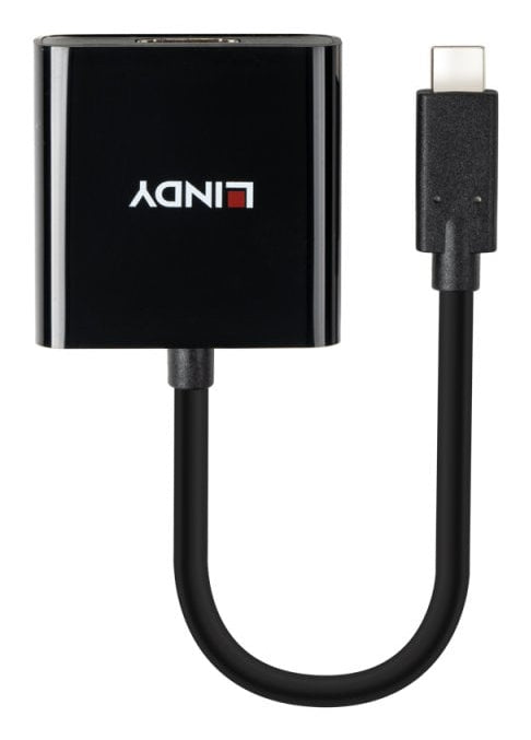 Lindy 43438 Adapter USB-C zu HDMI – 4K (3840 × 2160) @ 60 Hz, 0,15 m, HDMI 2.0, DP Alt Mode, HDCP