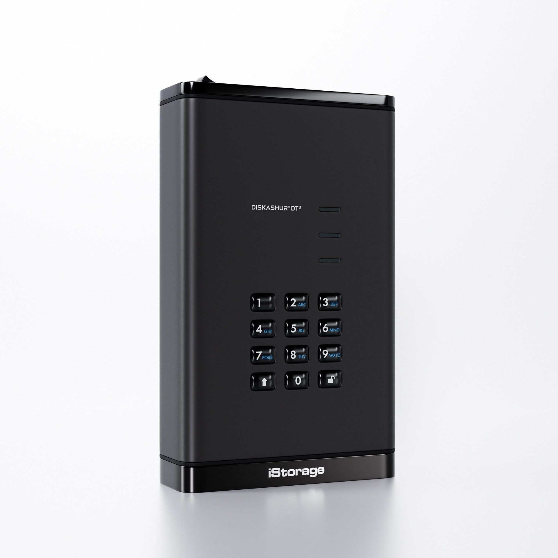 iStorage diskAshur DT3 – 12 TB, USB 3.2 Gen 1 (USB-C/USB-A), AES-XTS 256, FIPS 140-3