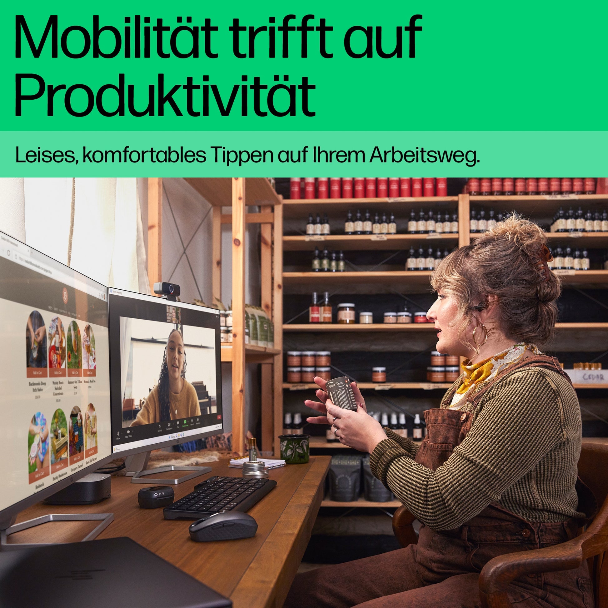HP 460 – Tastatur – Bluetooth 5.3 – Schwarz