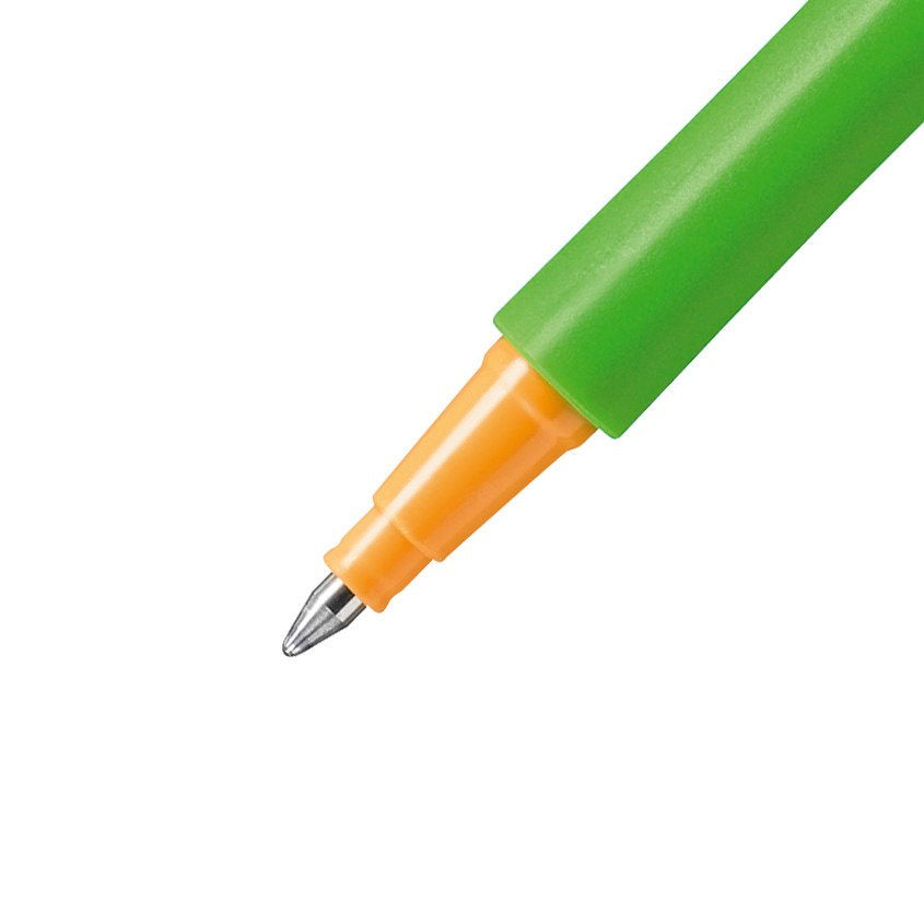 STABILO pointVisco 1099 – Tintenroller, 0,5 mm, grün, mit Kappe, Kunststoff, grün/gelb