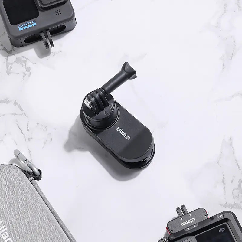 Ulanzi Go Quick II Rucksack-Clip – für GoPro, DJI OSMO, Insta360 – Schwarz