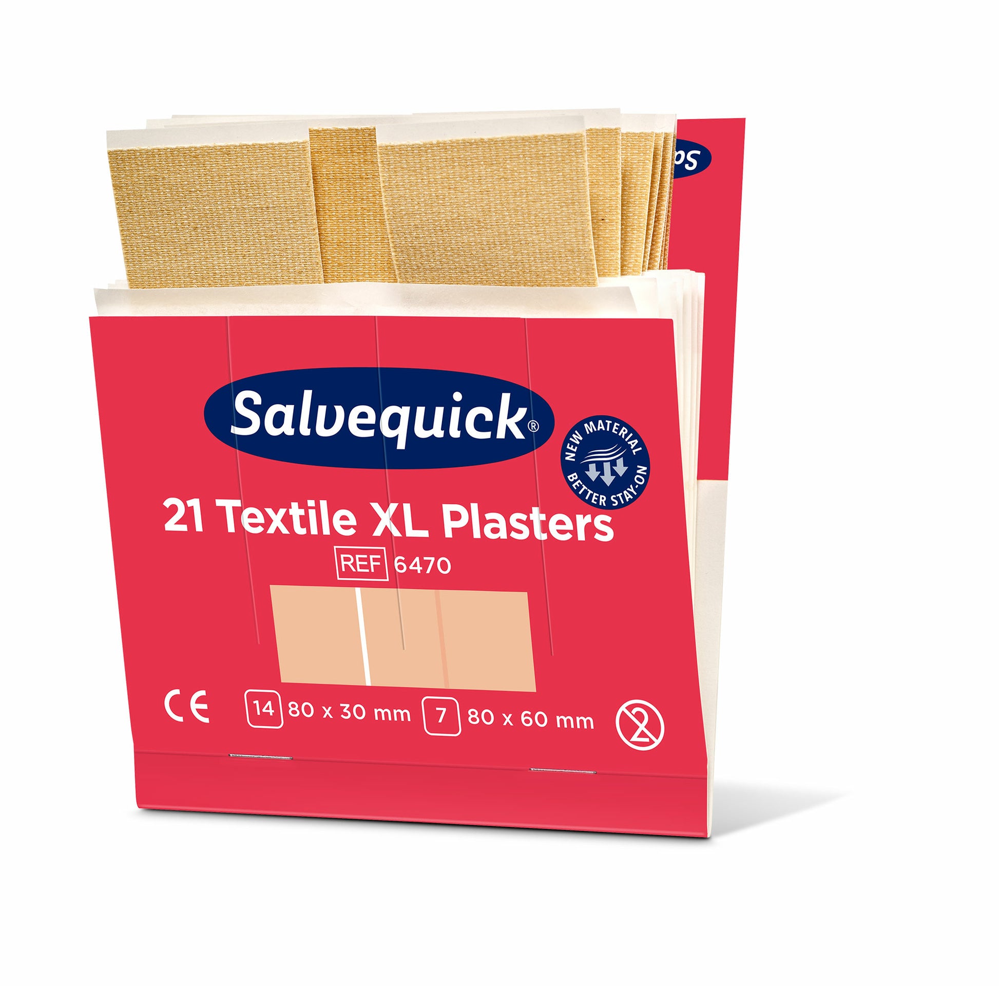 Cederroth Pflaster-Nachfüllpackung – 21 Stück, für Salvequick Spender, hautfarben