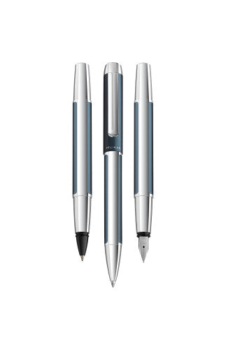 Pelikan Kugelschreiber – Petrol, glänzend, Aluminium