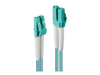 Lindy LWL-Patchkabel – LC–LC, Multi-Mode (OM3), 100 m, Duplex, Türkis