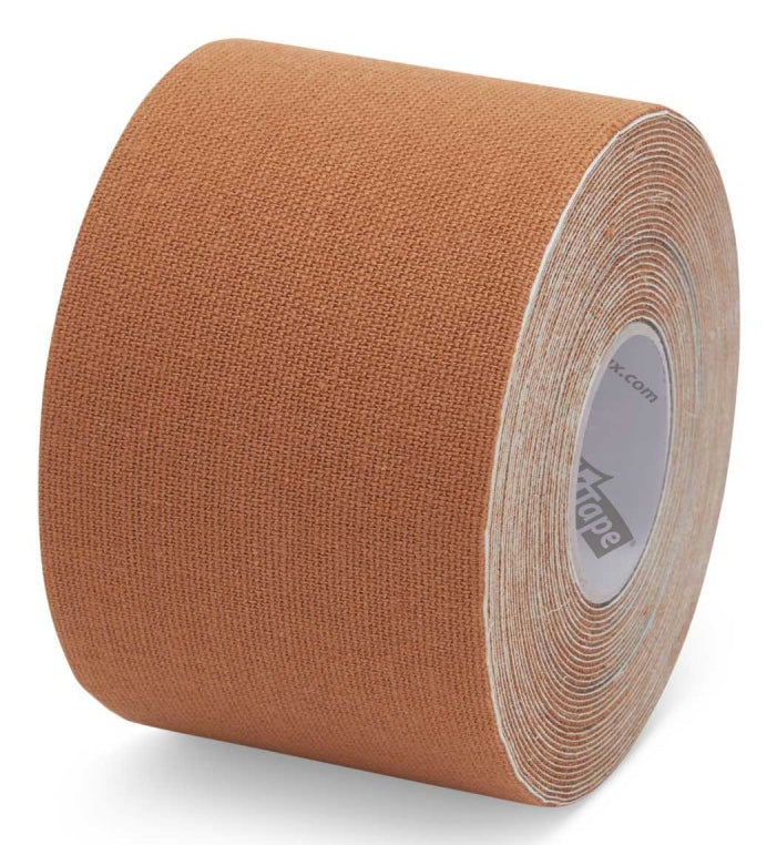 K-Tape Binde My Skin – 50 mm × 5 m, hellbraun, Baumwolle/Elastan, wasserabweisend