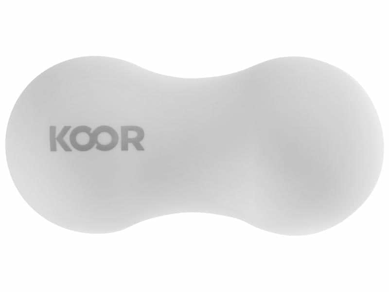 KOOR Massageball – 6,5 cm, 400 g – weiss