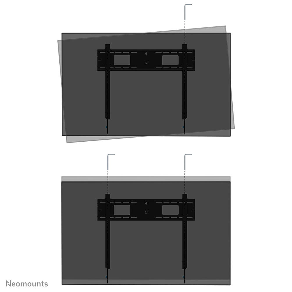 Neomounts Wandhalterung – Fix – 43–98" – VESA 100×100–800×600 – bis 125 kg, Höhenverstellbar – WL30-750BL18