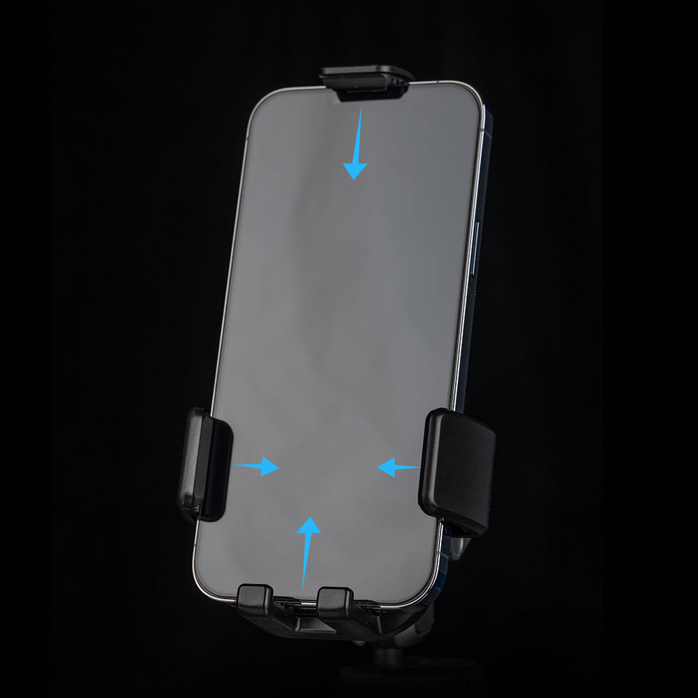 PGYTECH Auto-Halterung – Klebekissen, 64–92 mm Gerätebreite, drehbar, neigbar – Schwarz/Grau