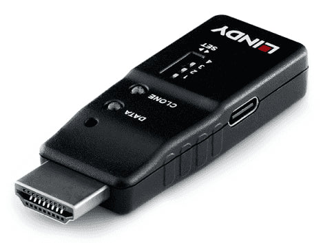Lindy 32105 – HDMI EDID Feeder, 8K@60 Hz, 48 Gbit/s, HDCP 2.3, USB-C, Schwarz