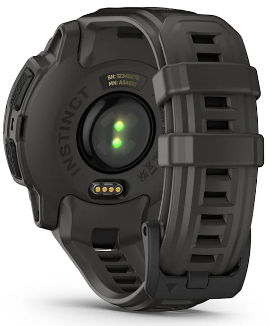 Garmin Instinct E – GPS-Smartwatch – 45 mm, Bluetooth, Schwarz, Sportarmband