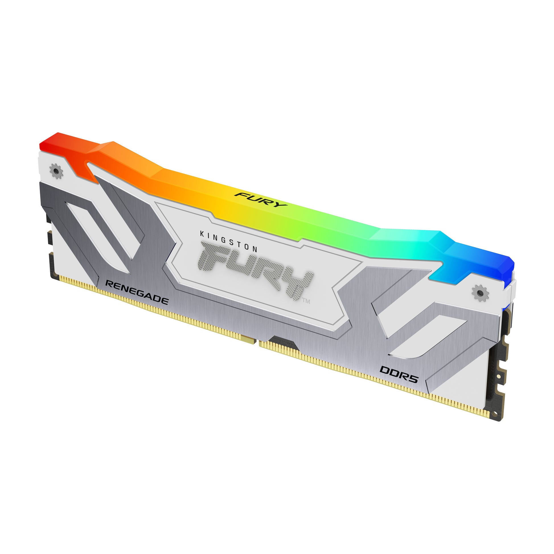 Kingston Technology Kingston Fury Renegade DDR5 DIMM 24 GB 8400 MT/s CL40, 288-Pin, RGB Weiss, Kühlkörper
