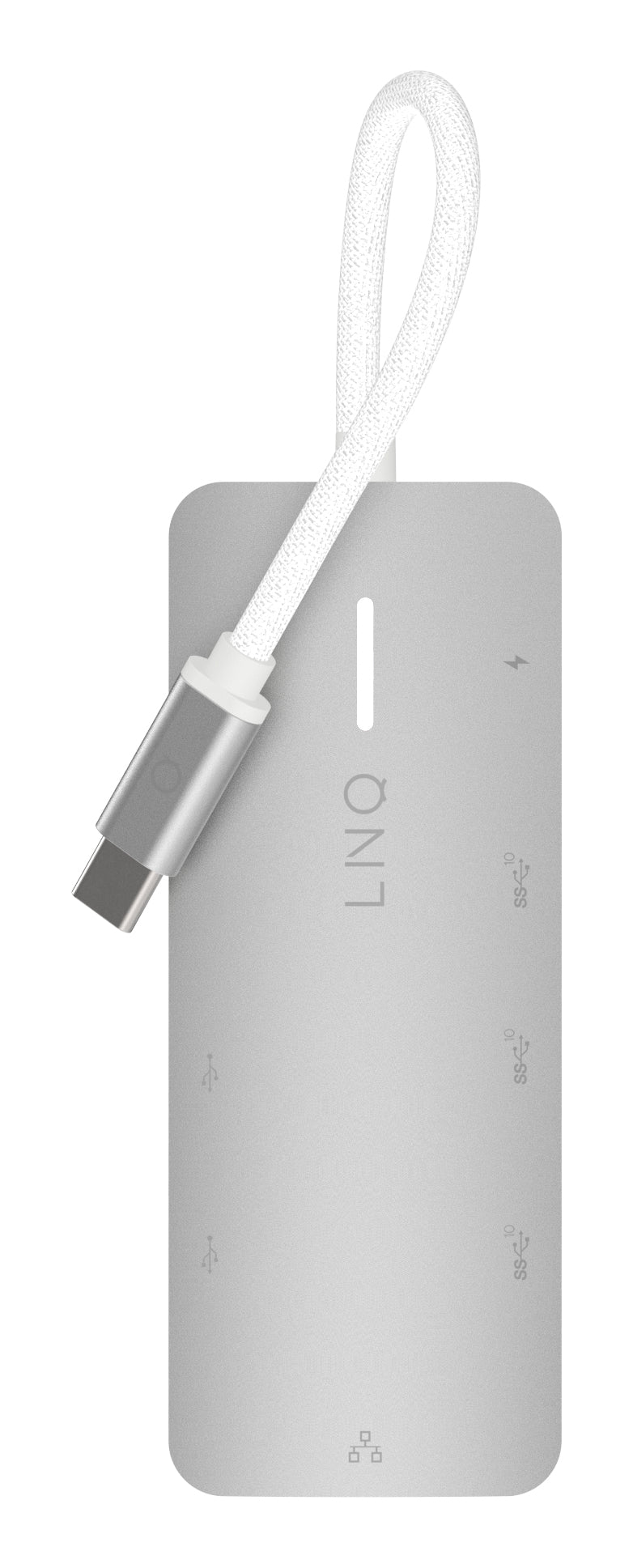 LINQ ProConnect 8in1 Dockingstation – USB-C, 1× HDMI, 3× USB-A, 3× USB-C, 140 W PD, 2,5GbE, für Windows/Mac