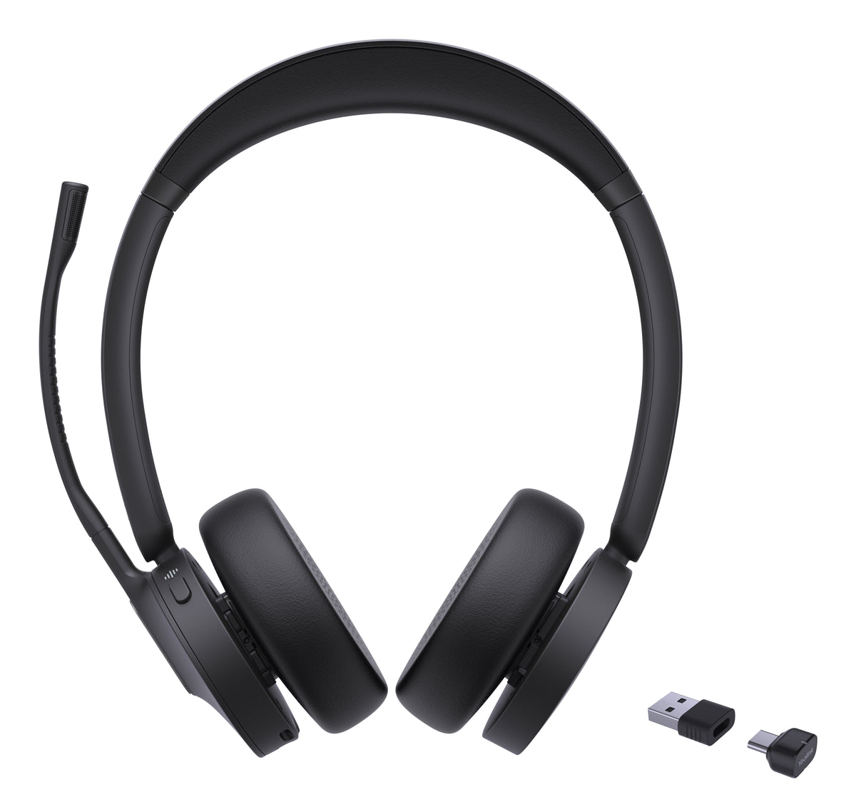 Yealink BH70 Dual UC – Duo Headset, On-Ear – Bluetooth – Schwarz, für PC/Mac u. a., bis 35 h