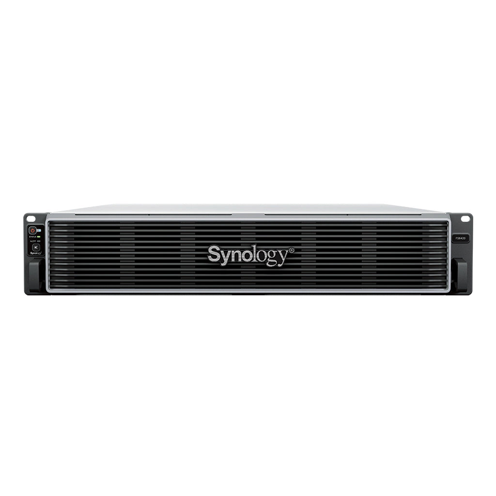 Synology FS6420 – 24-Bay Rack 2U NAS – AMD EPYC 7303, 64 GB RAM, 10GbE, für 2,5" HDD/SSD, SATA/SAS
