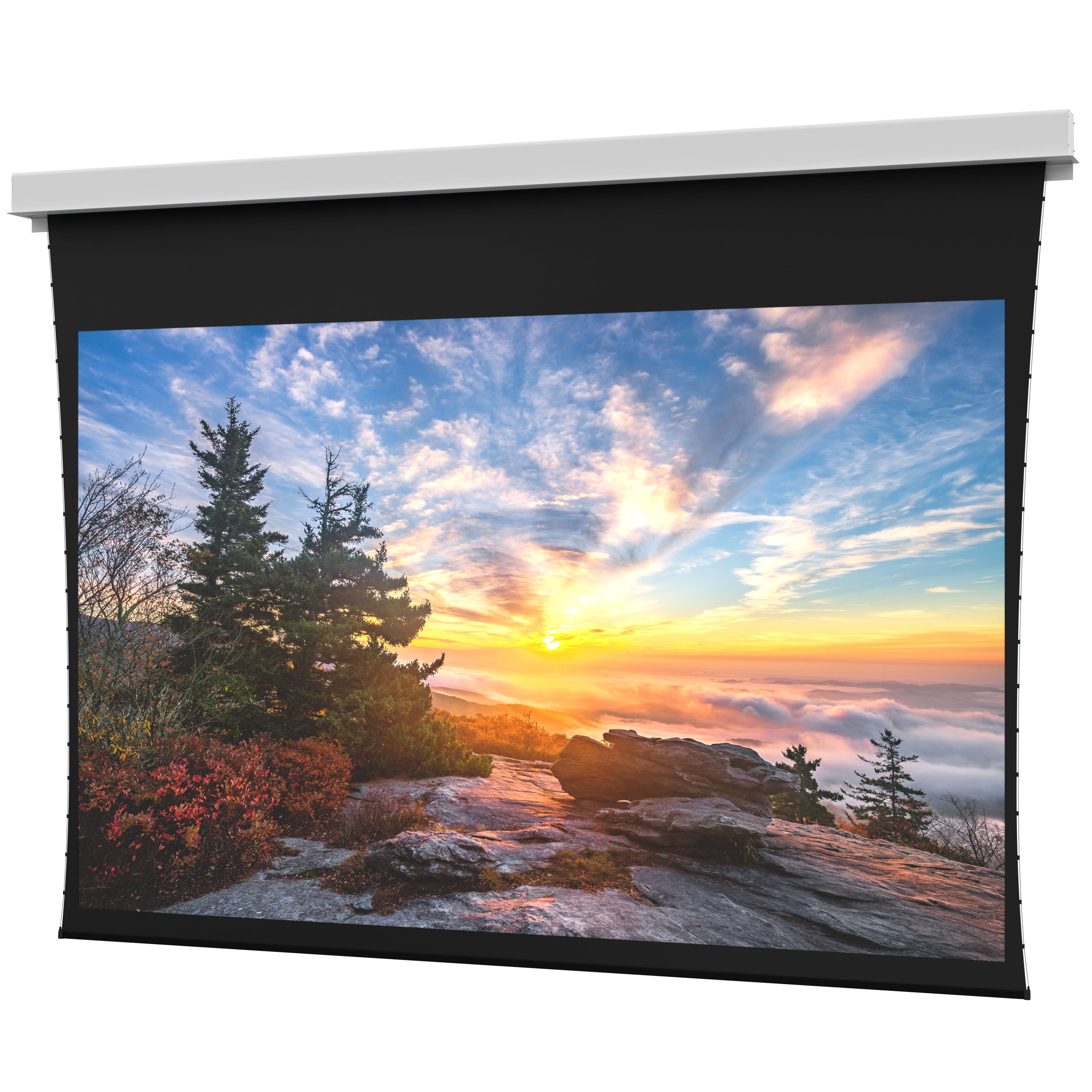 Da-Lite Tensioned Myriad Conceal BlackDrop 266.6 – Elektrische Leinwand, 16:10, 427 × 267 cm (198")