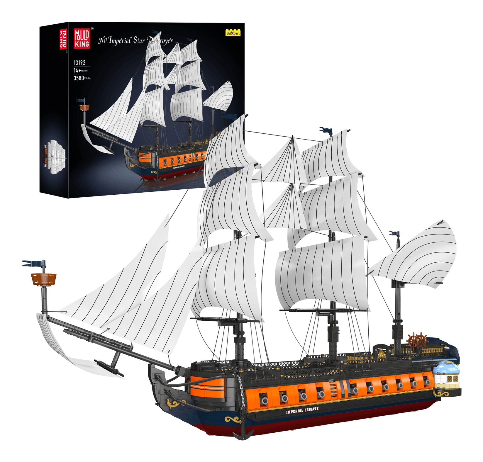 Mould King Modellbausatz Imperial Star Destroyer – 3580 Teile – 28,2 × 58,9 × 89,7 cm – ab 14 J.