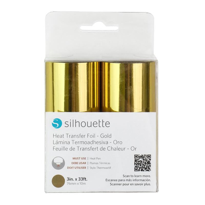 Silhouette Bastelfolie – 2 Stück – Gold – 76 mm × 10000 mm
