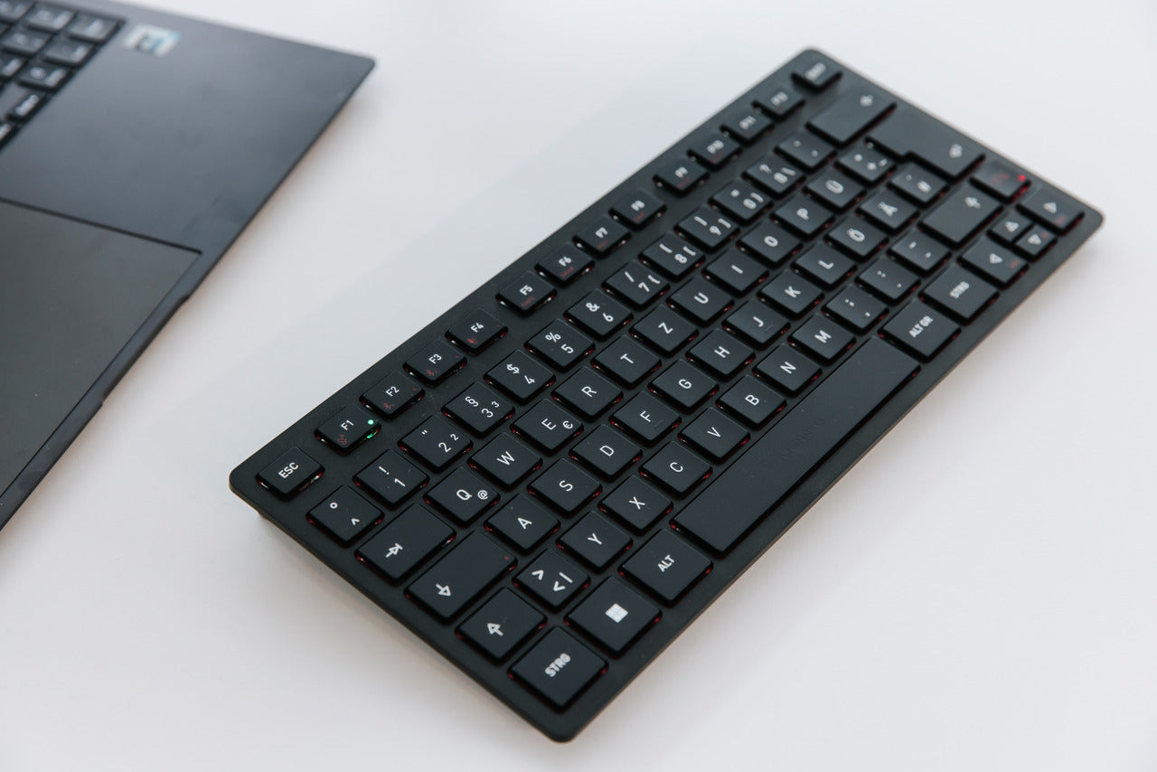 CHERRY KW 9200 MINI – Tastatur, kabellos (Bluetooth), DE-Layout (DE), Schwarz