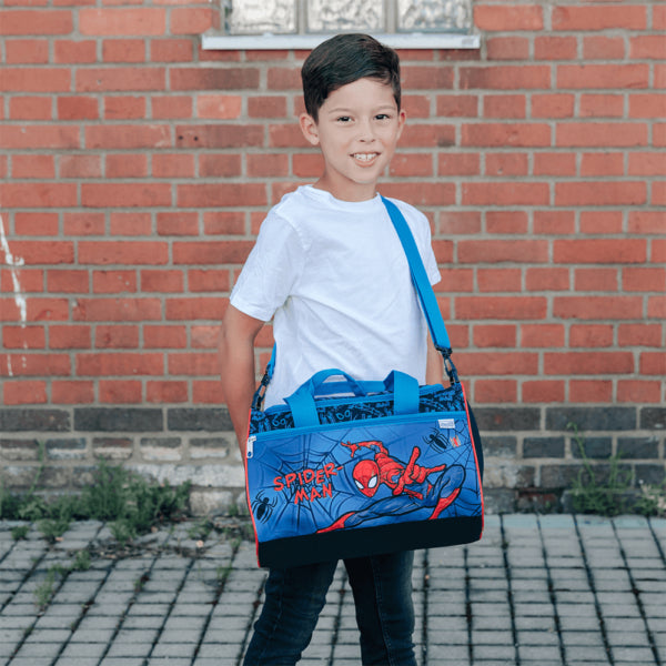 Scooli Sporttasche Spiderman – 8 l, Polyester, Schwarz, 33 × 22 × 16 cm