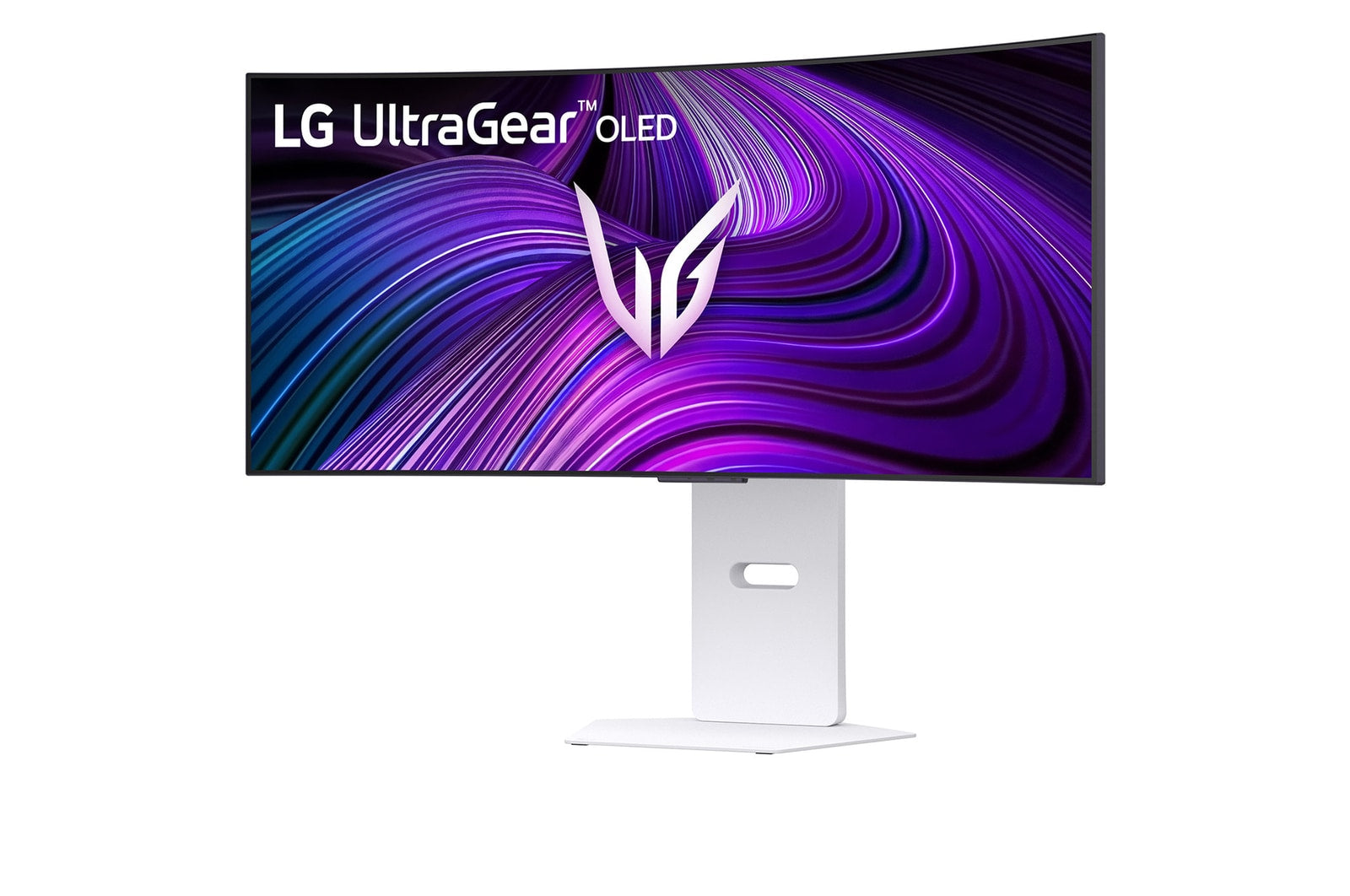 LG 34GX90SA-W – 34", Gebogen 800R, 3440 × 1440 (UWQHD), OLED, 240 Hz, USB-C 65 W, LAN, DisplayHDR 400