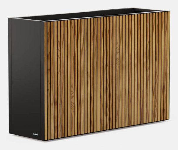 Herstera Pflanzkübel – 120 × 80 × 40 cm – Stahl (verzinkt), schwarz