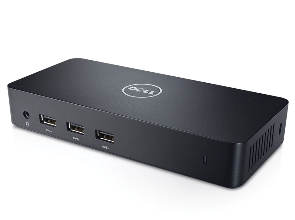 DELL D3100 Dockingstation – USB-A, 1× DP, 2× HDMI, GbE, 3,5 mm