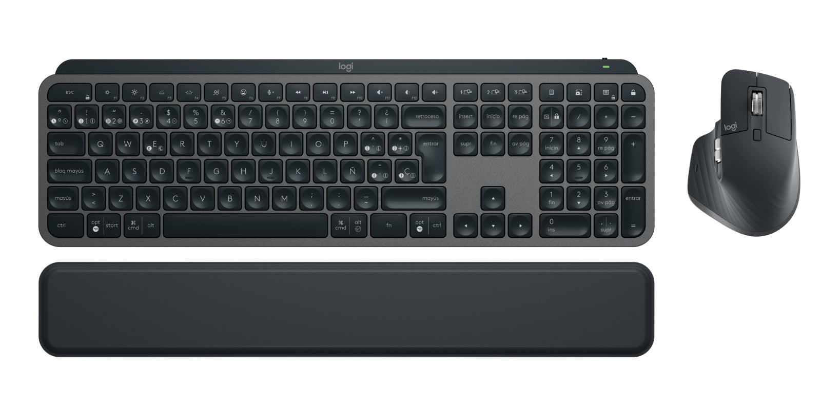 Logitech MX Keys Combo für Business Gen 2 – Tastatur, ES-Layout (ES), Graphit