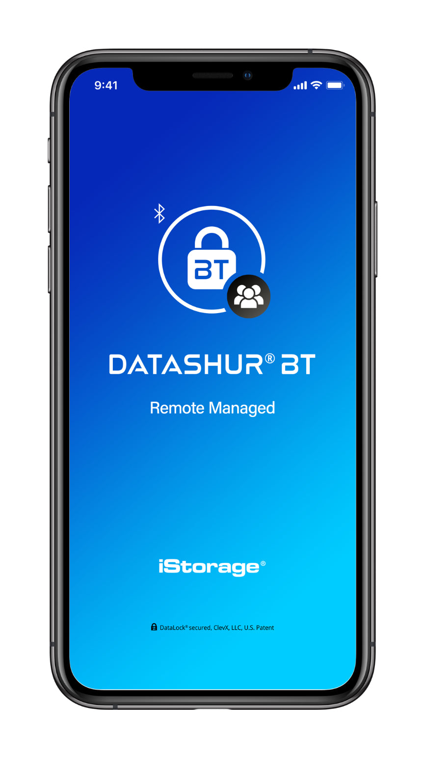 iStorage datAshur BT USB-Stick 64 GB – USB-A 3.2 Gen 1, 170/130 MB/s, FIPS 140-2 Level 3, AES-256