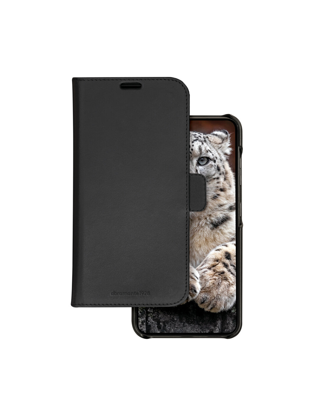 dbramante1928 Wallethülle – für Samsung Galaxy S24, 3 Kartenfächer, Leder, Schwarz