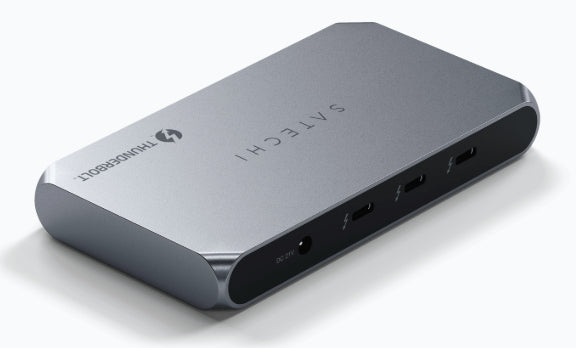 Satechi ST-HT4SHM-EU Thunderbolt-Hub – Thunderbolt 4, TB4 × 4, 1× USB-A, 96 W PD, für Mac/Windows/iPadOS