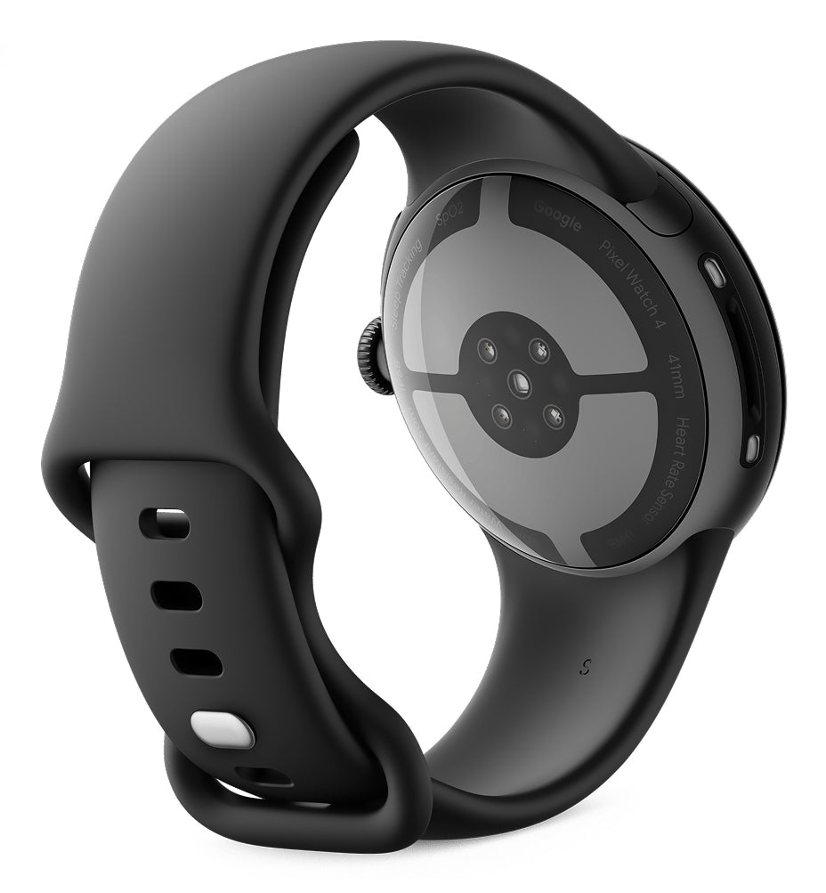 Google Pixel Watch 4 41 mm GPS – Aluminium Schwarz, Obsidian, S/L, 50 m, für Android