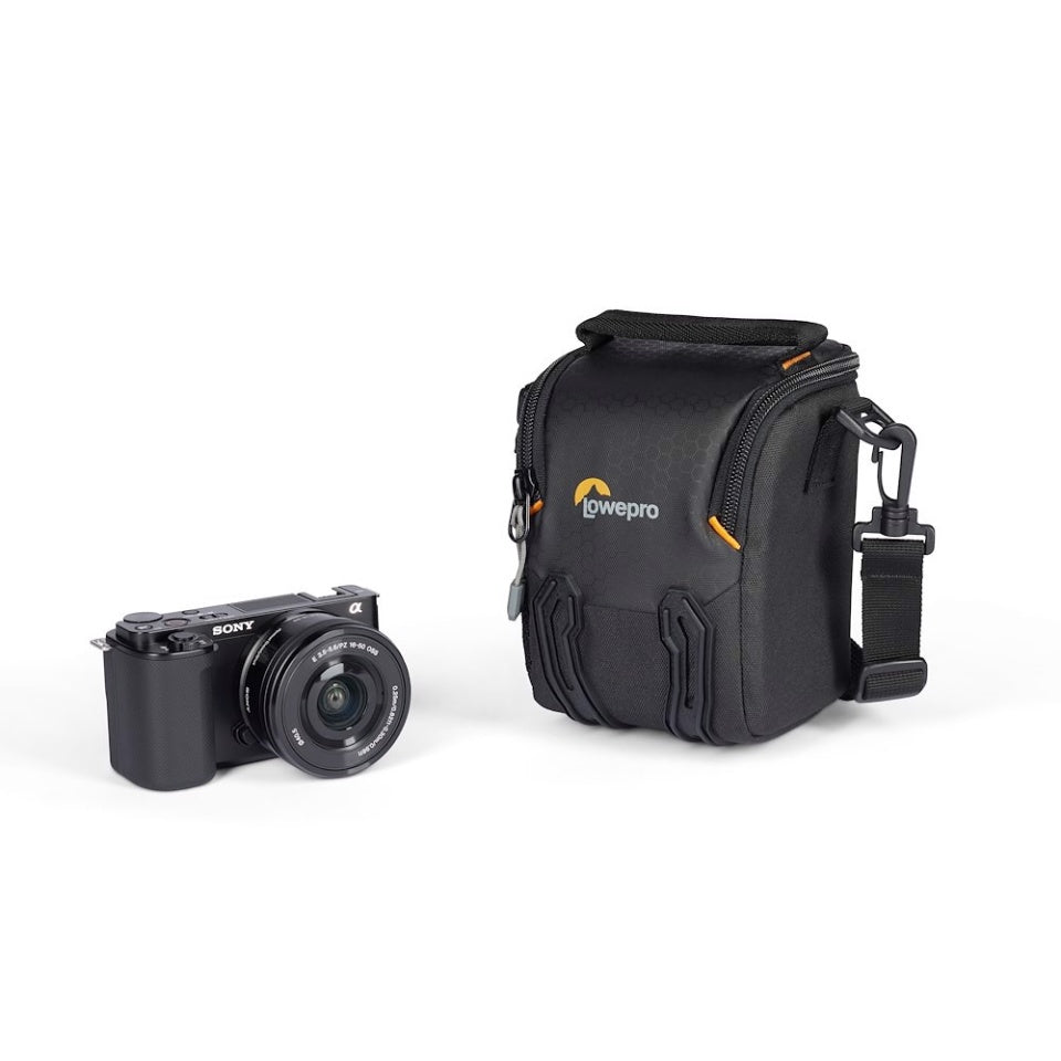 Lowepro Adventura SH 115 III Gürteltasche – Schwarz – für spiegellose Kameras (z. B. Fujifilm X-E2)