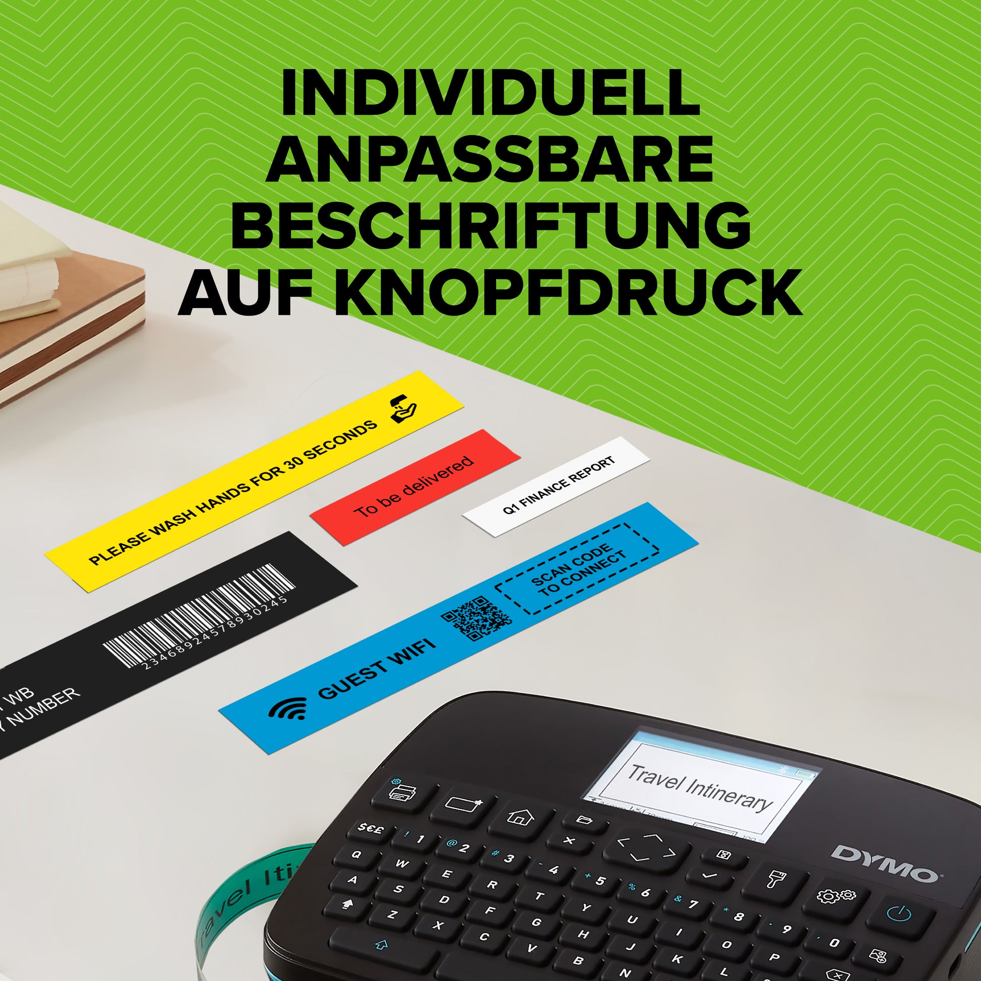 DYMO LabelManager Executive 640CB – Beschriftungsgerät, für D1-Bänder 6–24 mm, USB-C, Bluetooth, Auto-Cutter