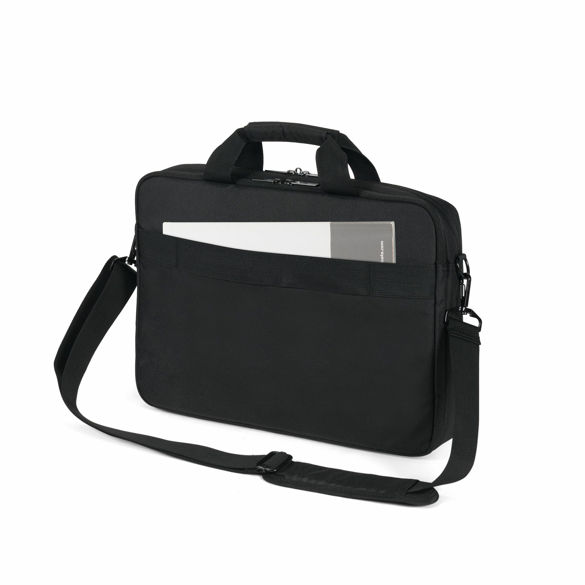 DICOTA Notebook-Tasche bis 14,1" – aus 100% recyceltem PET, wasserabweisend – Schwarz