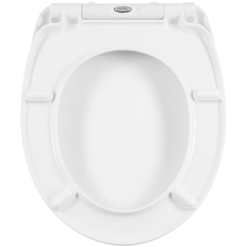 Diaqua WC-Sitz – Duroplast, Metall, Grün, Weiss, 38 × 46 cm