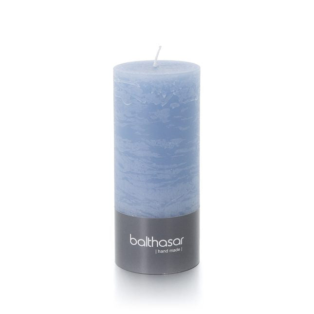 Balthasar Zylinderkerze – Ø 6 × 14 cm – Blau, 110 h