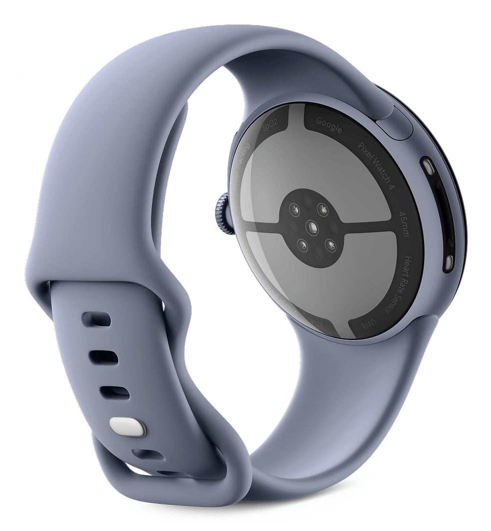 Google Pixel Watch 4 45 mm GPS – Aluminium Blau, Sportband, S/L, 50 m